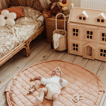 Organic Soft Baby Play Mat and Storage Bag – Fleuri - My Little Thieves