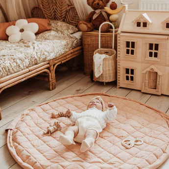 Organic Soft Baby Play Mat and Storage Bag – Fleuri - My Little Thieves