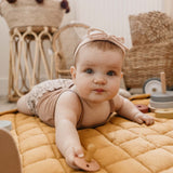 Organic Soft Baby Play Mat and Storage Bag – Mustard Chai Tea - My Little Thieves