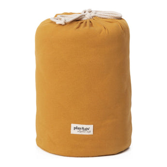 Organic Soft Baby Play Mat and Storage Bag – Mustard Chai Tea - My Little Thieves