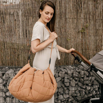 Organic Soft Baby Play Mat and Storage Bag – Tawny Brown - My Little Thieves