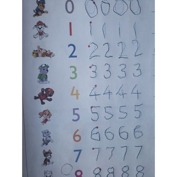 Paw Patrol First Writing Activity Book | Kids School Prep - My Little Thieves