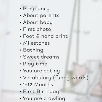 Personalized Baby Milestones Photo Album - My Little Thieves
