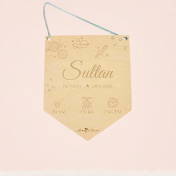 Personalized Birth Stat Wooden Sign for Baby's Nursery - My Little Thieves