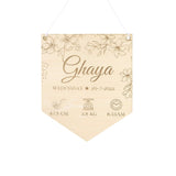 Personalized Birth Stat Wooden Sign for Baby's Nursery - My Little Thieves