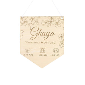 Personalized Birth Stat Wooden Sign for Baby's Nursery - My Little Thieves