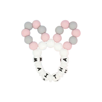 Personalized Bunny Ears Silicone Teether - My Little Thieves