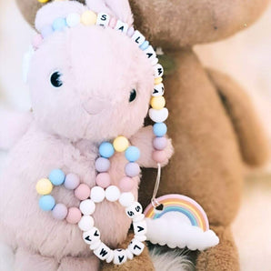 Personalized Bunny Ears Silicone Teether - My Little Thieves