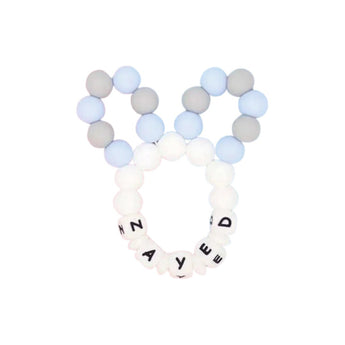 Personalized Bunny Ears Silicone Teether - My Little Thieves