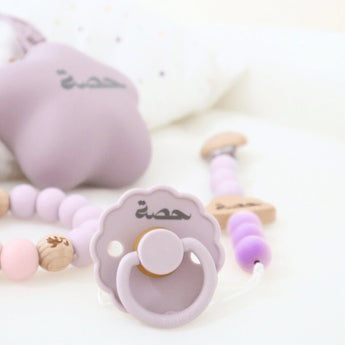 Personalized Butterfly Pacifier Clip + Pacifier Set - My Little Thieves