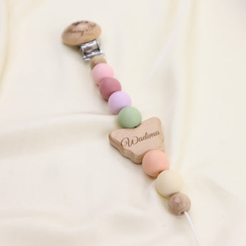 Personalized Butterfly Pacifier Clip + Pacifier Set - My Little Thieves