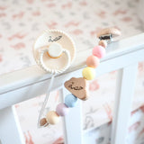 Personalized Cloudy Dreams Pacifier Clip + Pacifier Set - My Little Thieves