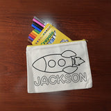 Personalized DIY Pencil Pouch & Markers - My Little Thieves