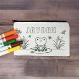 Personalized DIY Pencil Pouch & Markers - My Little Thieves