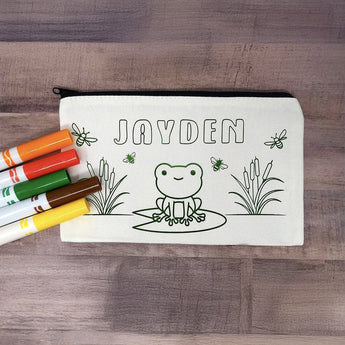Personalized DIY Pencil Pouch & Markers - My Little Thieves