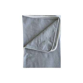Personalized Muslin Trim Blanket - My Little Thieves