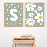 Personalized Name Wall Art Framed - Set of 2 - My Little Thieves