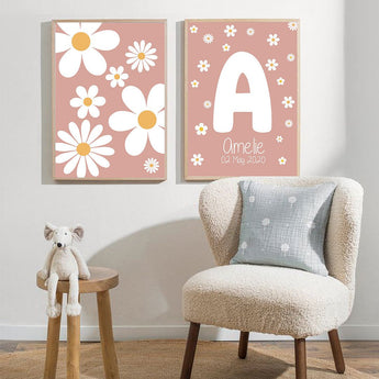 Personalized Name Wall Art Framed - Set of 2 - My Little Thieves