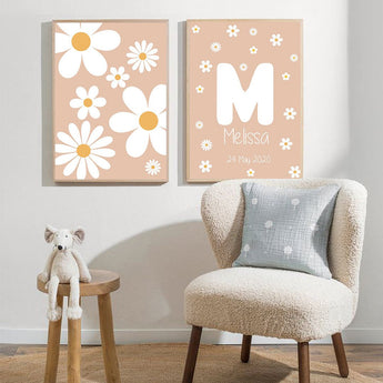 Personalized Name Wall Art Framed - Set of 2 - My Little Thieves