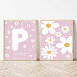 Personalized Name Wall Art Framed - Set of 2 - My Little Thieves