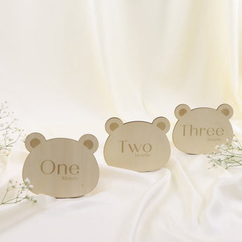 Personalized Pregnancy Milestone Cards - Teddy Design - My Little Thieves