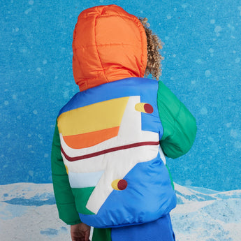 Halcyon Nights Beep Beep Quilted Puffer Jacket lifestyle