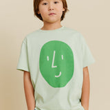 Potato Face Kid’s T-shirt - Light Green - My Little Thieves