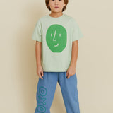 Potato Face Kid’s T-shirt - Light Green - My Little Thieves