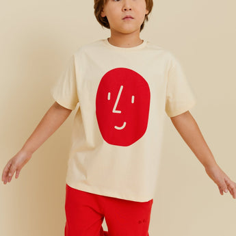Potato Face Kid’s T-shirt - Light Yellow - My Little Thieves