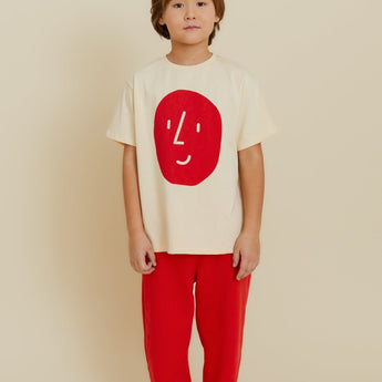 Potato Face Kid’s T-shirt - Light Yellow - My Little Thieves