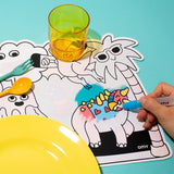 Reusable Magic Water Placemats – Fun & Mess - Free Coloring for Kids - My Little Thieves