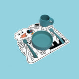 Reusable Magic Water Placemats – Fun & Mess - Free Coloring for Kids - My Little Thieves