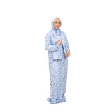 Rouqei Adult Prayer Outfit Blue Bow | Islamic Women Wear - My Little Thieves