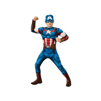 Rubie's Rubies' Captain America Deluxe Kids Costume By Rubie's | Costumes - My Little Thieves