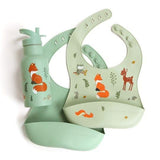 Silicone Bib Set of 2 - Forest Friends - My Little Thieves