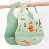 Silicone Bib Set of 2 - Forest Friends - My Little Thieves