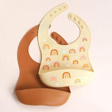 Silicone Bib Set of 2 - Rainbows - My Little Thieves