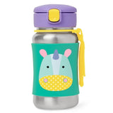 Skip Hop Zoo Stainless Steel Straw Bottle - Unicorn