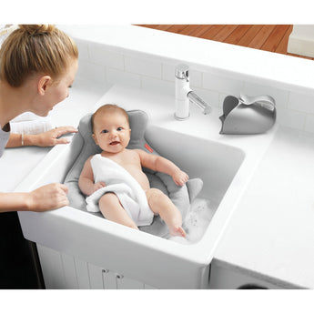 Skip Hop Moby Soft Spot Sink Bather Grey | Newborn Bath - My Little Thieves