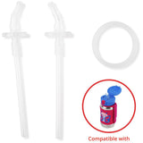 Skip Hop Zoo stainless steel bottle extra straws 2-pack – product image 1