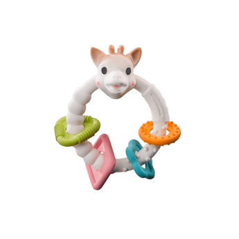 Sophie La Girafe So'pure Teething Color ˜Rings Brown White Teething Toy, Newborn Gift, | Pacifier & Teether Acc... - My Little Thieves