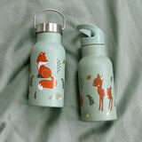 Stainless steel drink bottle - Forest friends - My Little Thieves