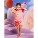 Stars Girls Terry T Shirt + Shorts Set | Kids Summer Outfit - My Little Thieves