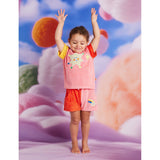 Stars Girls Terry T Shirt + Shorts Set | Kids Summer Outfit - My Little Thieves