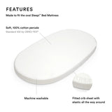 Stokke Sleepi V3 Mini Fitted Sheet | Crib Bedding - My Little Thieves