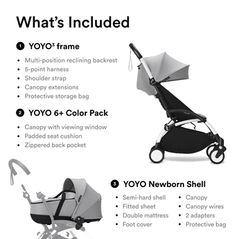 Stokke Yoyo3 Newborn & 6+ Pack Bundle | Complete Travel Stroller System - My Little Thieves