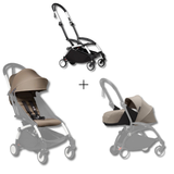 Stokke YOYO3 White Frame 0+ and 6+ Taupe