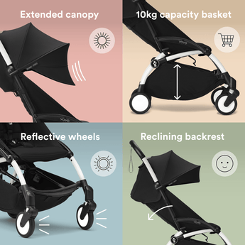 Stokke Yoyo3 White Frame With 0+ & 6+ Stroller Bundle | Perfect Gift - My Little Thieves
