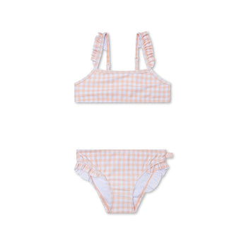 Swim Essentials Apricot Orange Print Bikini For Girls | Kids Swimwear - My Little Thieves
