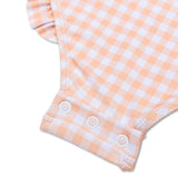 Swim Essentials Apricot Orange Print Swimsuit For Girls | Kids Swimwear - My Little Thieves